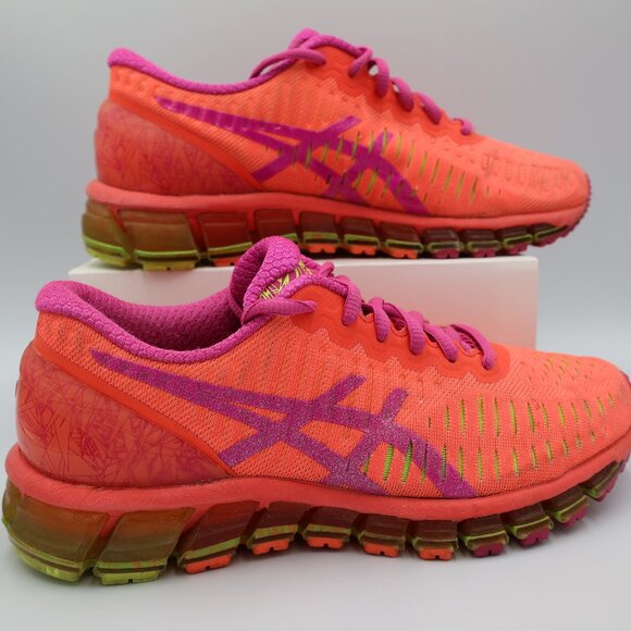 Asics Gel-Quantum 360 Women's Size 7.5 Running Shoes Flash Coral Pink Glow - Picture 1 of 11